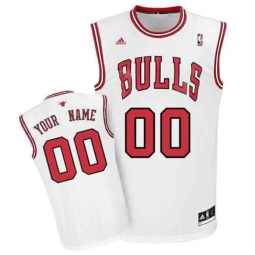 Custom-designed basketball jerseys for teamsChicago Bulls Youth Custom white Basketball Jersey