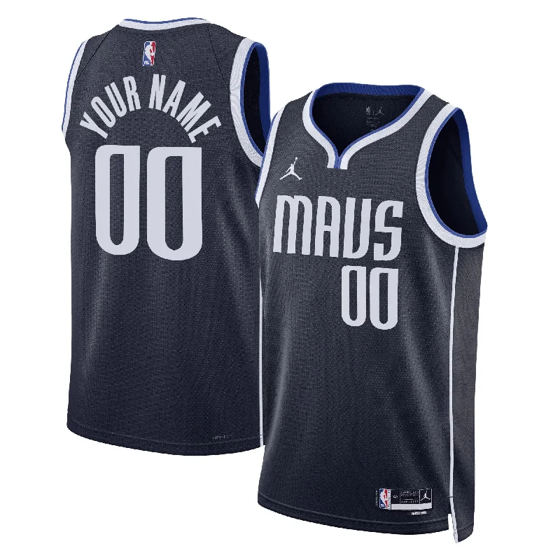 Classic-style basketball jerseys for retro fansDallas Mavericks Jordan Brand Unisex 2022/23 Swingman Custom Basketball Jersey - Statement Edition - Navy