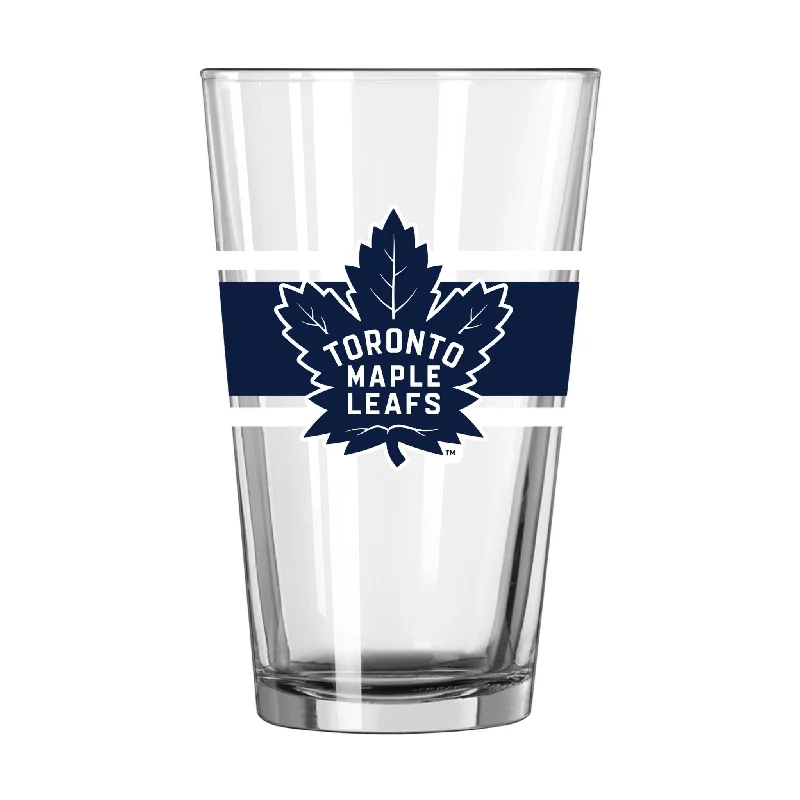 Team cups for school sports eventsToronto Maple Leafs 16oz Stripe Pint Glass