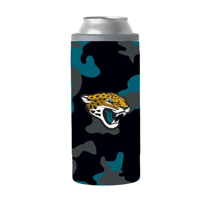 Team cups for fantasy leaguesJacksonville Jaguars Camo Swagger 12oz Slim Can Coolie