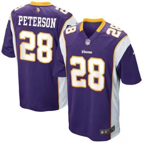 Affordable custom soccer jerseys for leaguesMen's Minnesota Vikings #28 Adrian Peterson Purple Football Stitched Jersey