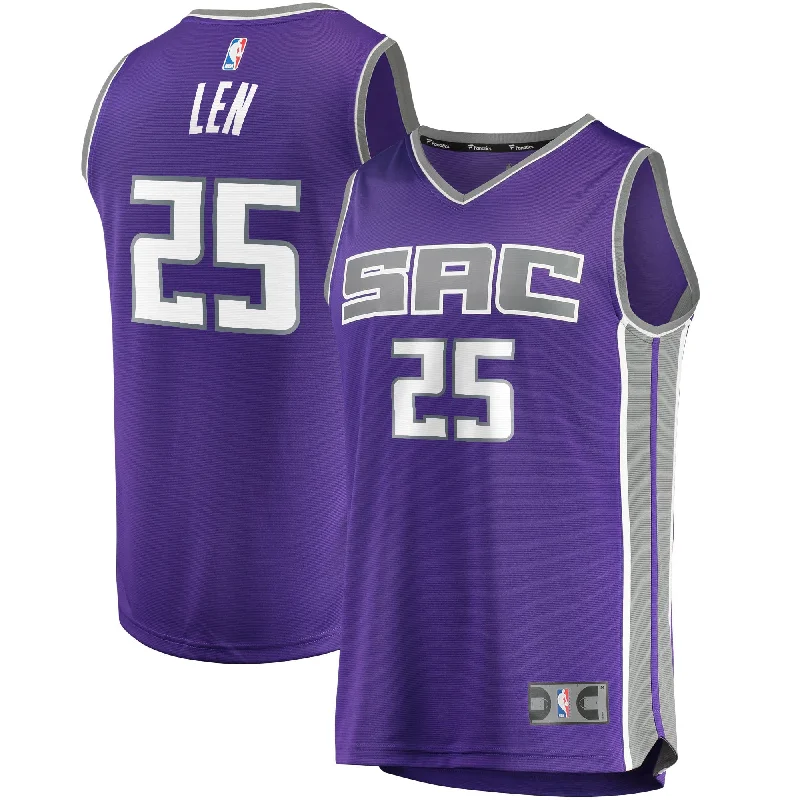 Basketball jerseys with lightweight and durable materialAlex Len Sacramento Kings Branded Fast Break Basketball Jersey - Icon Edition - Purple