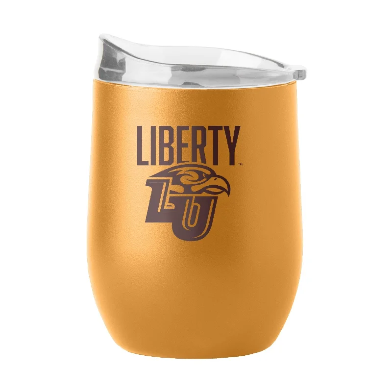 Team cups for holiday partiesLiberty University 16oz Huddle Powder Coat Curved Bev