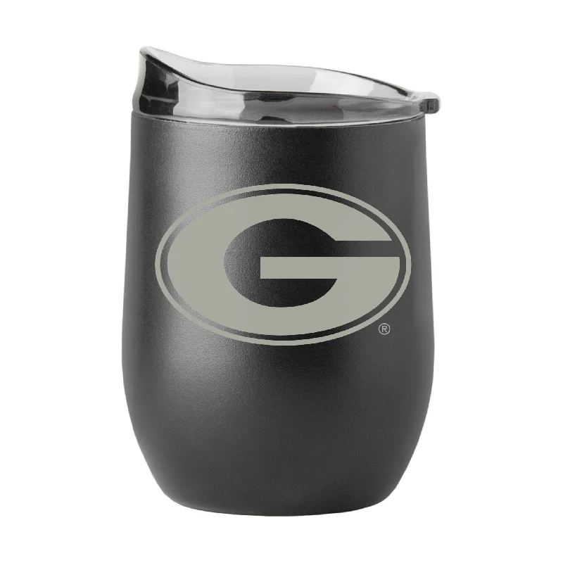 Team cups for trivia competitionsGeorgia 16oz Gun Metal Black Powder Curved Beverage