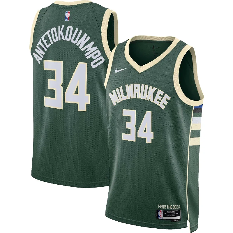 Basketball jerseys for women’s leaguesGiannis Antetokounmpo Milwaukee Bucks Unisex Swingman Basketball Jersey - Icon Edition - Hunter Green