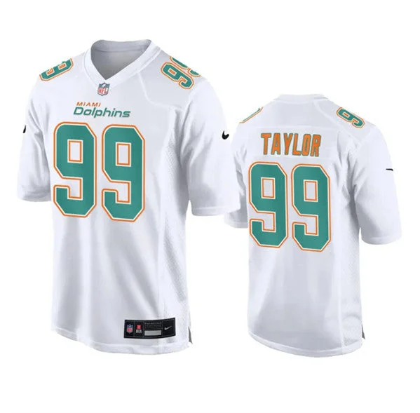 Custom soccer jerseys for adult leaguesMen's Miami Dolphins #99 Jason Taylor White Fashion Vapor Untouchable Football Stitched Jersey