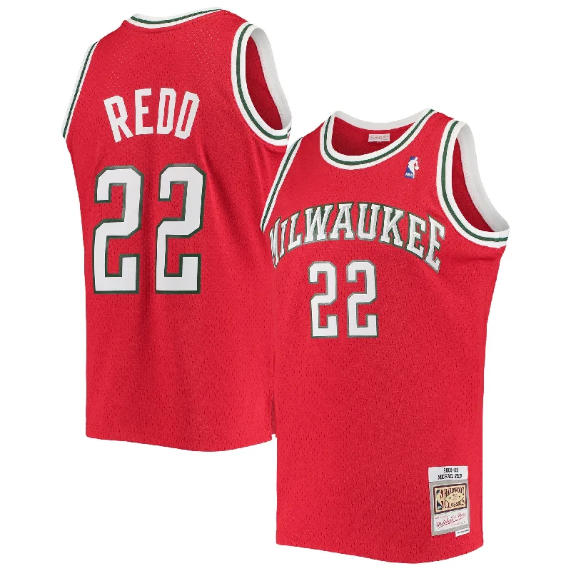 Basketball jerseys for indoor court playMichael Redd Milwaukee Bucks 2001/02 Hardwood Classics Swingman Basketball Jersey - Red