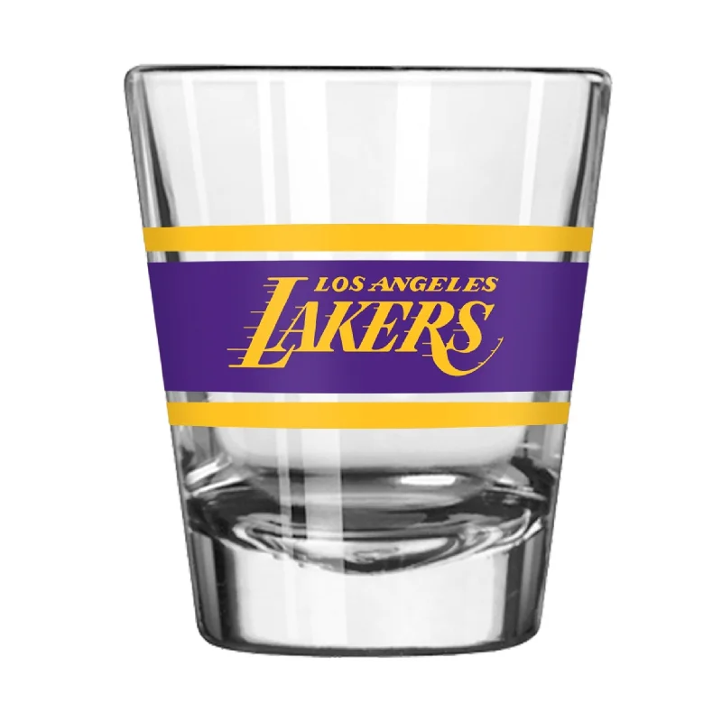 Team cups for fan clubsLos Angeles Lakers 2oz Stripe Shot Glass