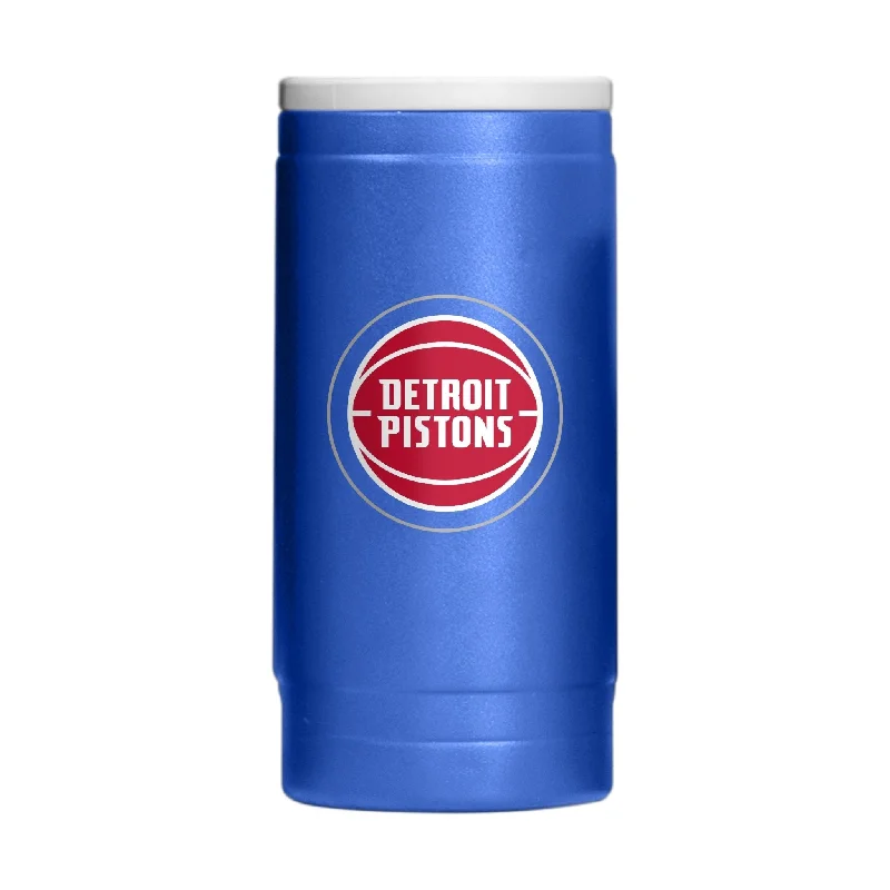 Custom team cups for sportsDetroit Pistons 12oz Flipside Powder Coat Slim Can Coolie