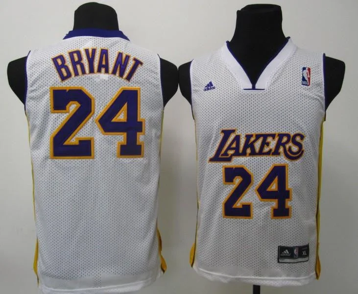 Youth basketball jerseys for tournamentsLakers 24 Kobe Bryant White Mesh Youth Basketball Jersey