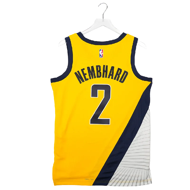 Personalized basketball jerseys for school sportsAdult Indiana Pacers #2 Andrew Nembhard Statement Swingman Jersey by Jordan