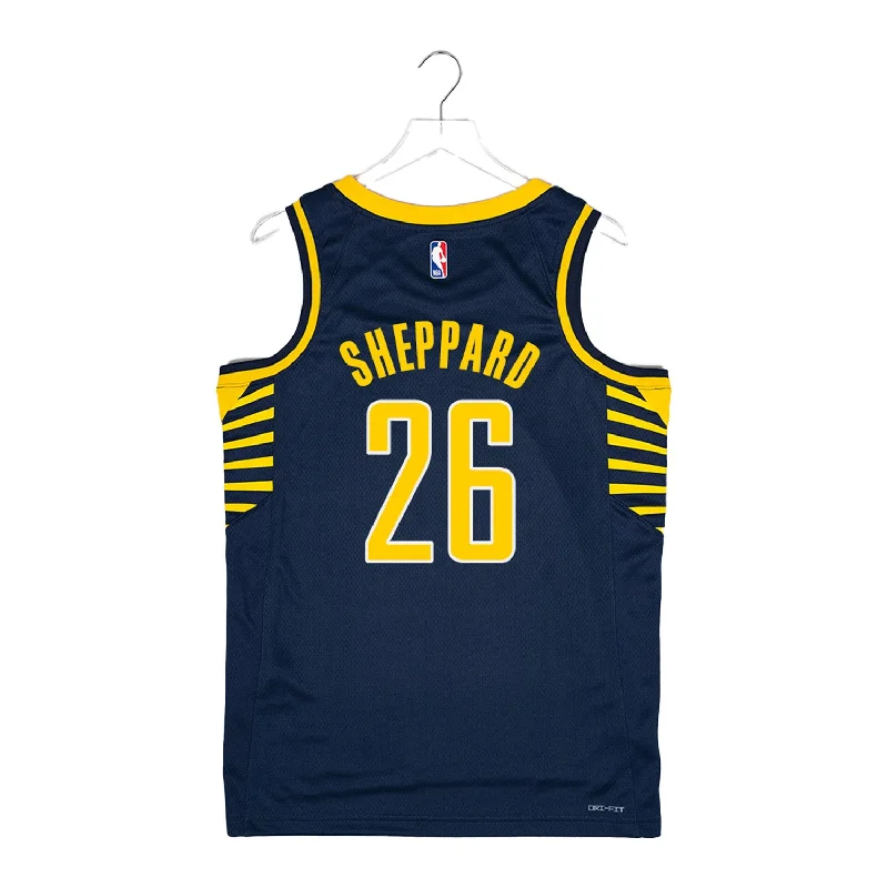 Custom basketball jerseys for teamsAdult Indiana Pacers #26 Ben Sheppard Icon Swingman Jersey by Nike