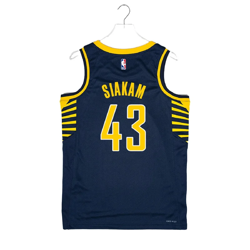 Comfortable basketball jerseys for extended playAdult Indiana Pacers #43 Pascal Siakam Icon Swingman Jersey by Nike