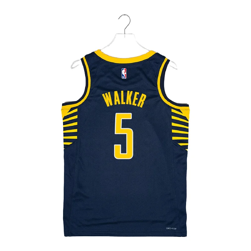 High-quality custom basketball jerseys for serious playersAdult Indiana Pacers #5 Jarace Walker Icon Jersey in Navy by Nike