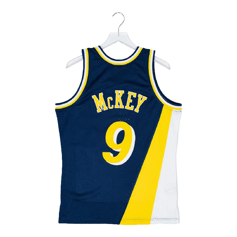 Personalized basketball jerseys for special eventsAdult Indiana Pacers Derrick McKey #9 Flo-Jo Hardwood Classic Jersey by Mitchell and Ness