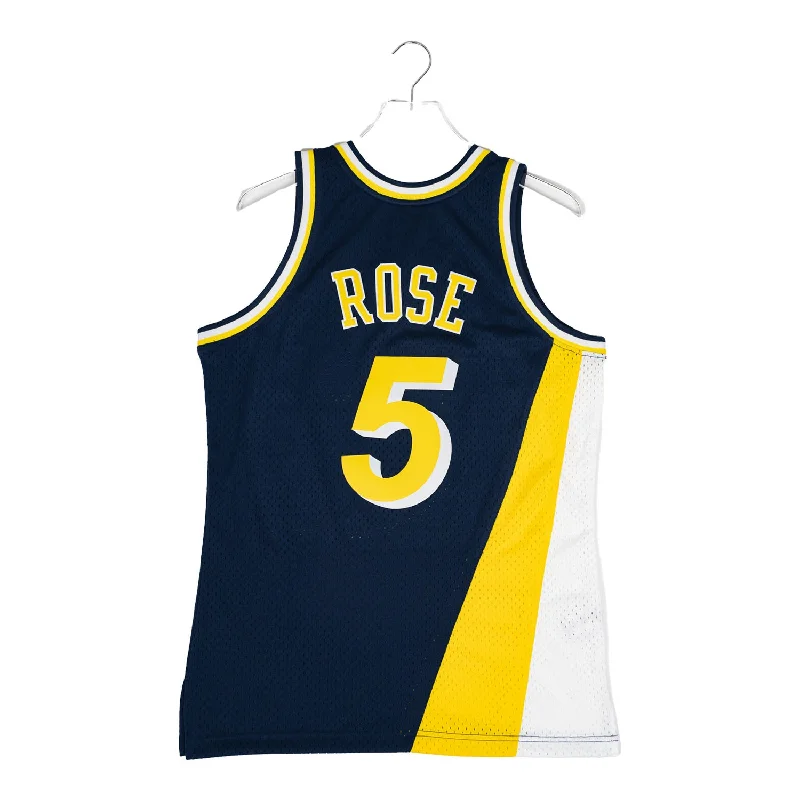 Retro-style basketball jerseys for collectorsAdult Indiana Pacers Jalen Rose #5 Flo-Jo Hardwood Classic Jersey by Mitchell and Ness