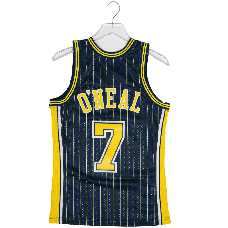 Basketball jerseys for training sessionsAdult Indiana Pacers Jermaine O'Neal #7 Navy Pinstripe Hardwood Classic Jersey by Mitchell and Ness