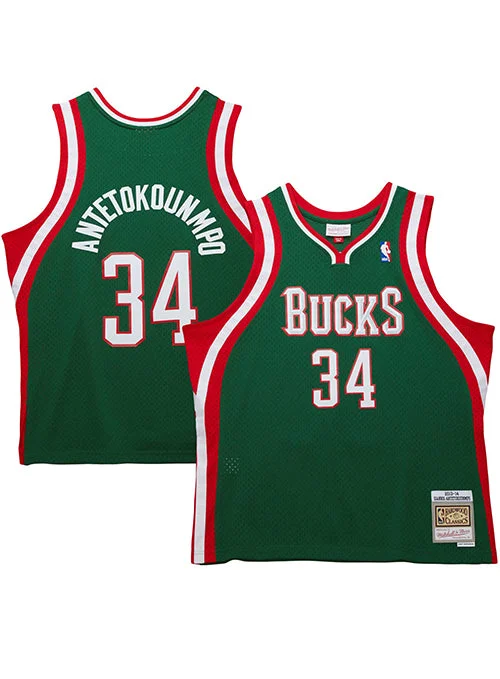 Basketball jerseys for indoor court playMitchell & Ness HWC '13 Giannis Antetokounmpo Milwaukee Bucks Swingman Jersey