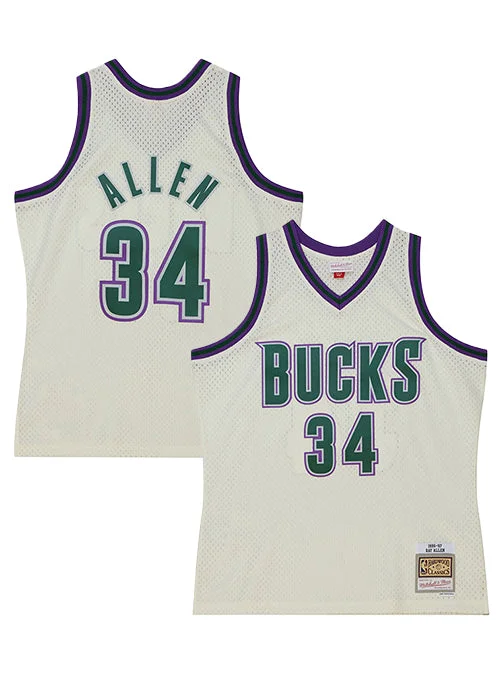 Men’s basketball jerseys with bold designsMitchell & Ness HWC '93 Energy Ray Allen Milwaukee Bucks Swingman Jersey