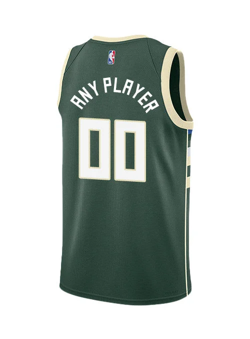 Custom-designed basketball jerseys for teamsNike 2022 Icon Edition Custom Milwaukee Bucks Swingman Jersey