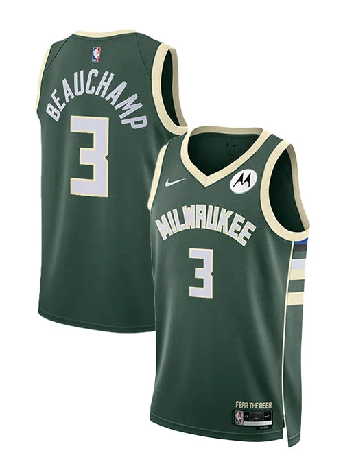 Retro-style basketball jerseys for collectorsNike 2022 Icon Edition Marjon Beauchamp Milwaukee Bucks Swingman Jersey