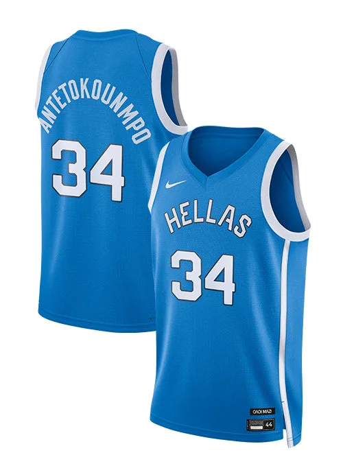 Basketball jerseys for fitness and sports enthusiastsNike Greece 2024 Giannis Antetokounmpo Swingman Jersey