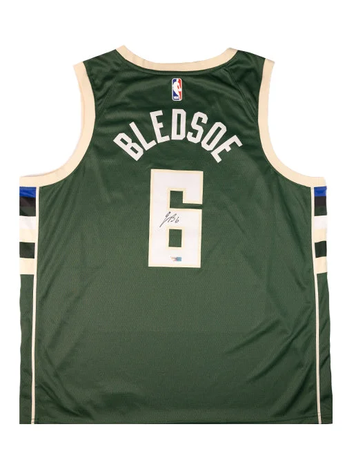 Basketball jerseys for men with custom printsSigned Nike Icon Edition Eric Bledsoe Milwaukee Bucks Swingman Jersey