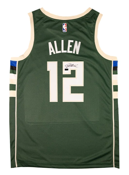 High school basketball jerseys for school teamsSigned Nike Icon Edition Grayson Allen Milwaukee Bucks Swingman Jersey