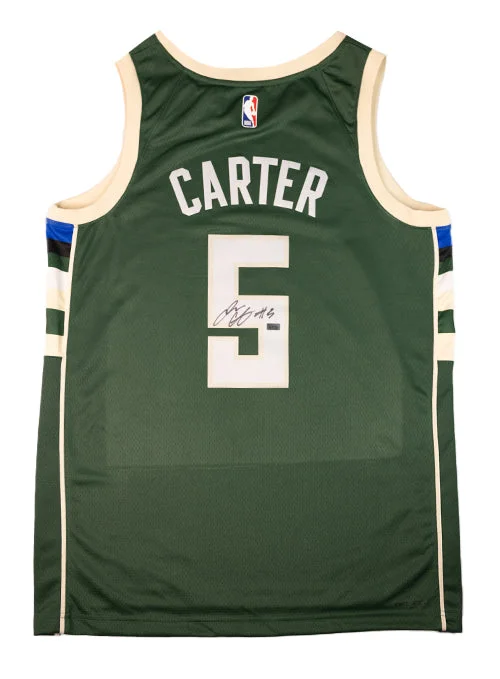 Basketball jerseys with lightweight and durable materialSigned Nike Icon Edition Jevon Carter Milwaukee Bucks Swingman Jersey