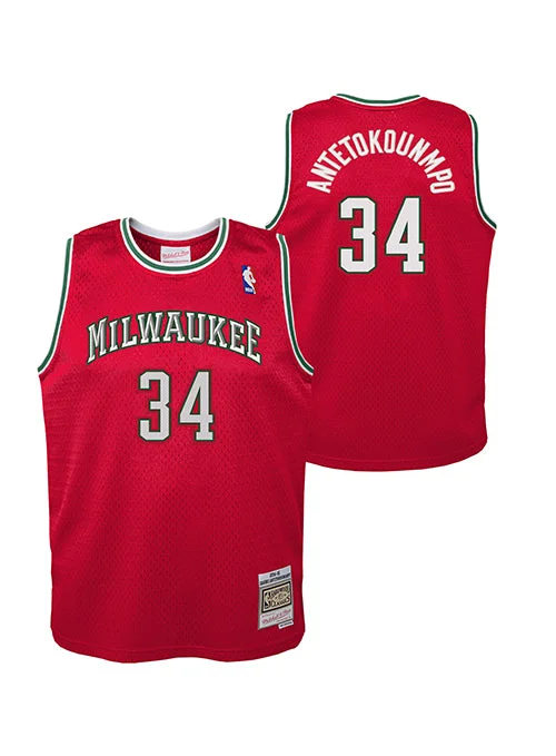 Basketball jerseys for men with customizable optionsYouth Mitchell & Ness HWC '14 Giannis Antetokounmpo Milwaukee Bucks Swingman Jersey