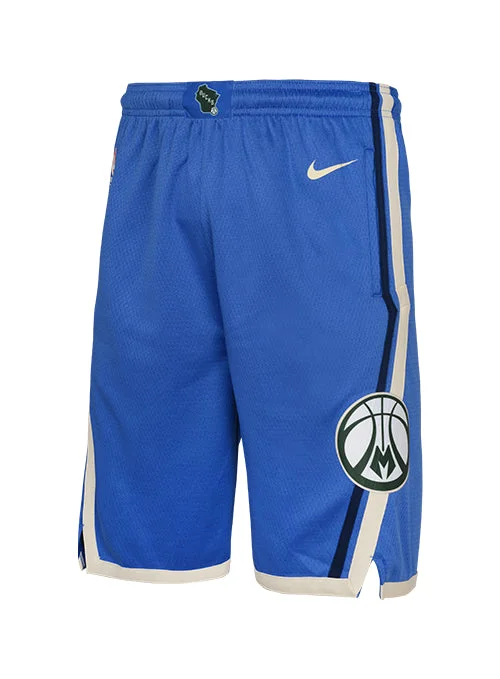 Basketball jerseys with modern designsYouth Nike 2024-25 City Edition Milwaukee Bucks Swingman Shorts