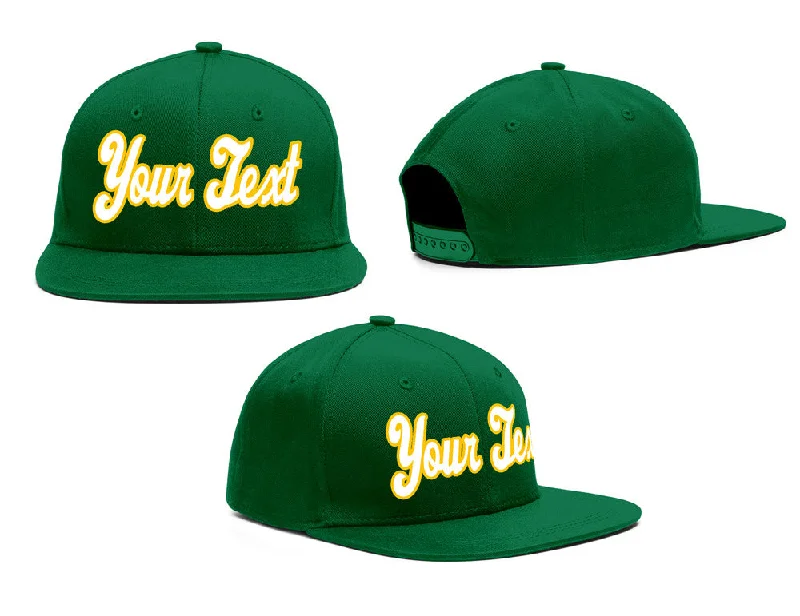 Baseball cap sets and bundlesCustom Green White-Yellow Sport Baseball Cap