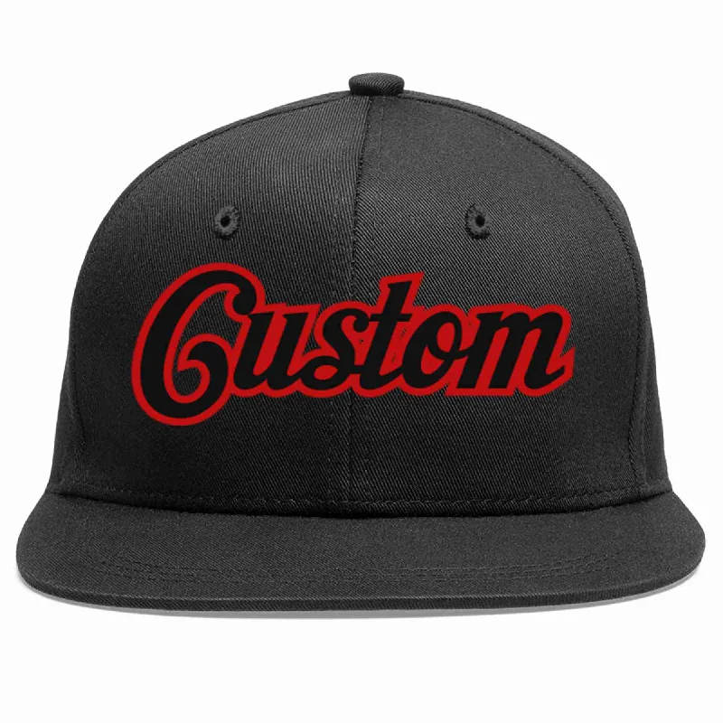 Baseball cap size guideCustom Black Black-Red Casual Sport Baseball Cap