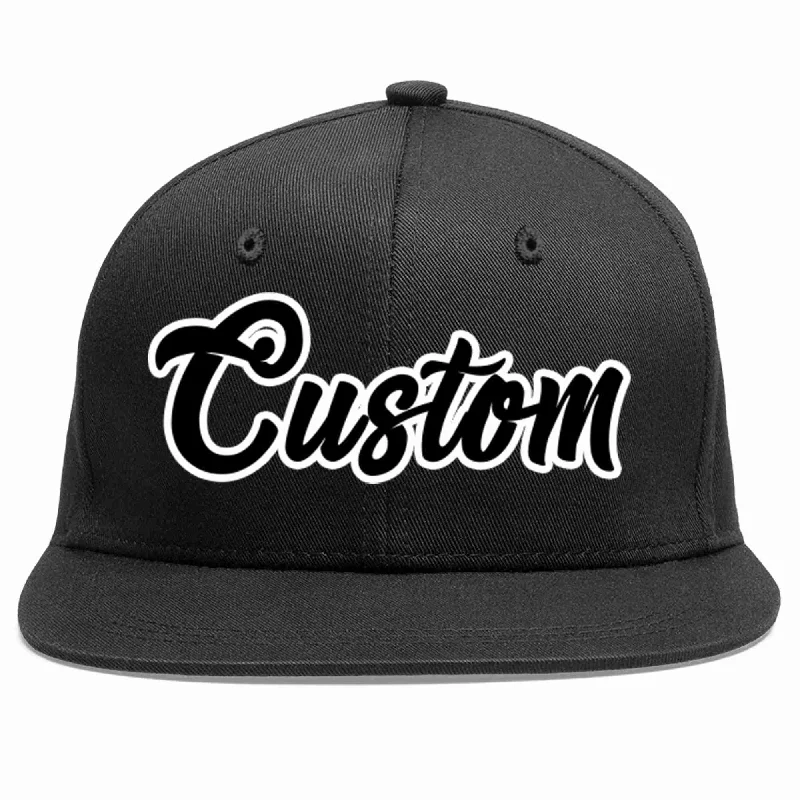 Limited edition baseball capsCustom Black Black-White Casual Sport Baseball Cap