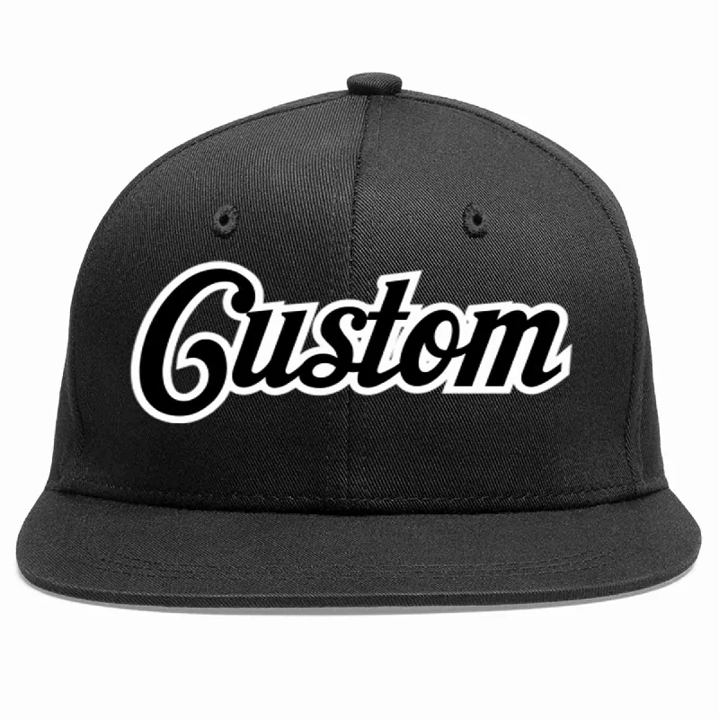 Best baseball cap brandsCustom Black Black-White Casual Sport Baseball Cap