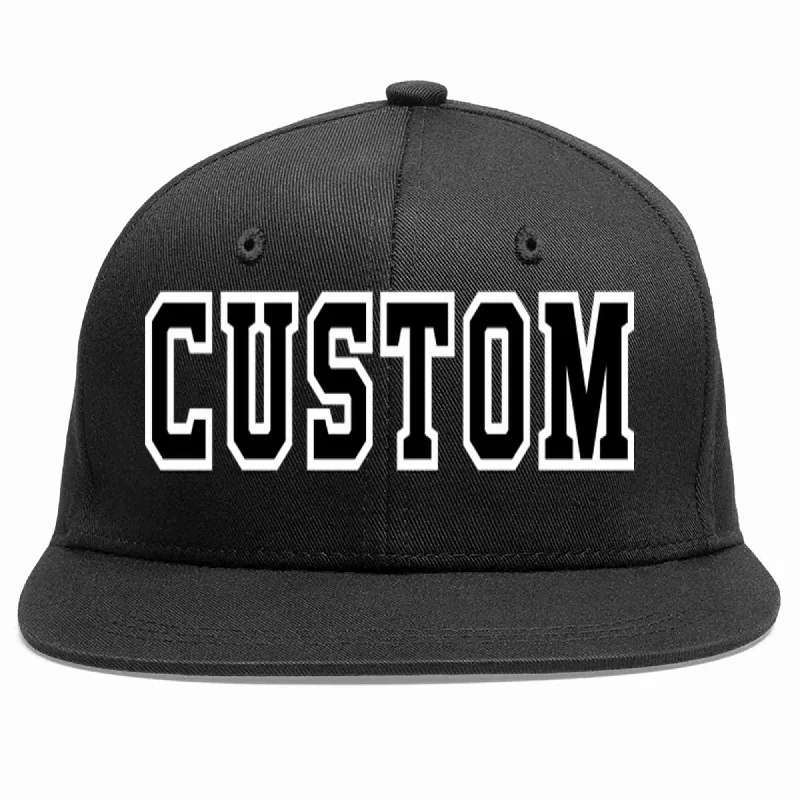 Modern baseball cap designsCustom Black Black-White Casual Sport Baseball Cap