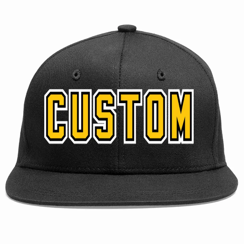 How to store a baseball capCustom Black Gold-Black Casual Sport Baseball Cap