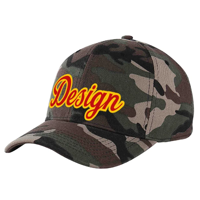 How to choose the right baseball cap colorCustom Camo Red-Yellow Curved Eaves Sport Design Baseball Cap