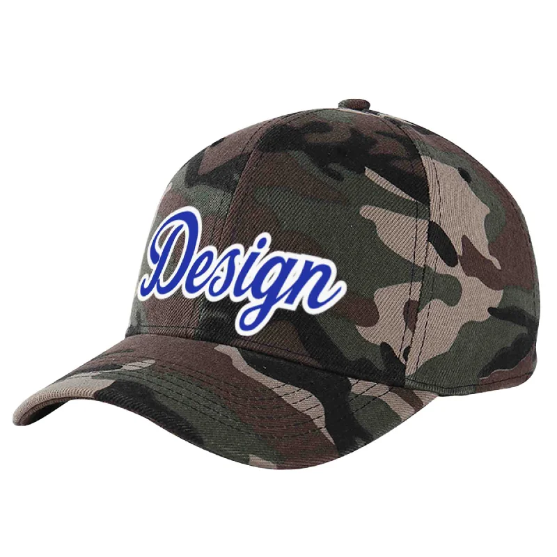 How to choose the right baseball cap styleCustom Camo Royal-White Curved Eaves Sport Design Baseball Cap