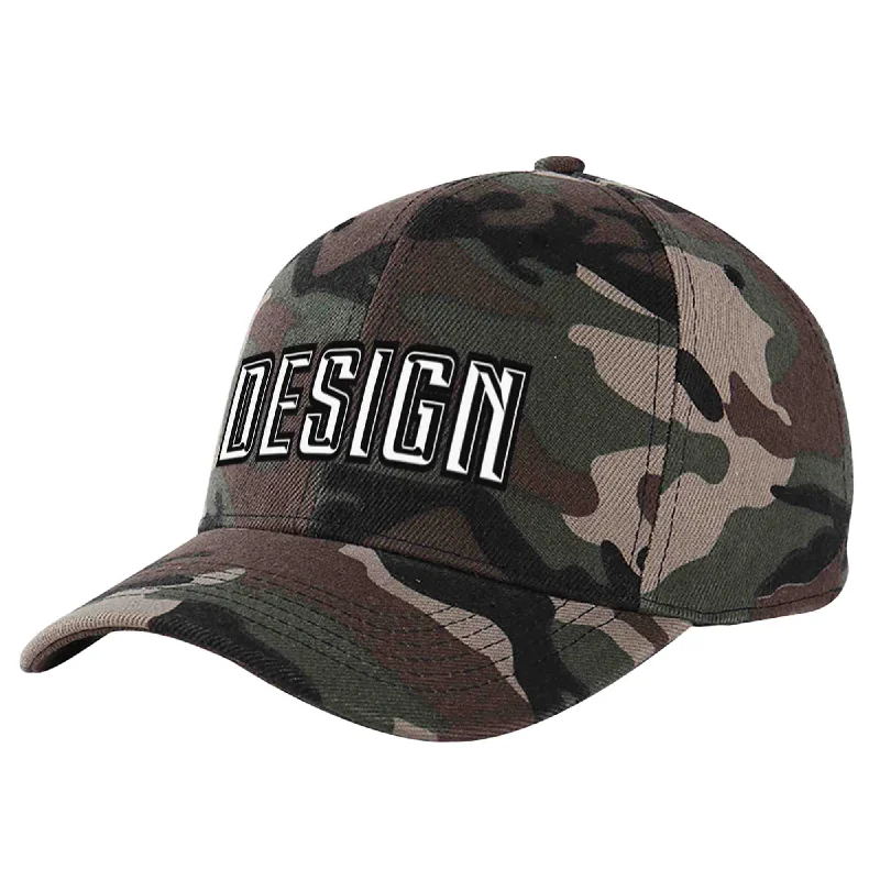 How to choose a baseball capCustom Camo White-Black Curved Eaves Sport Design Baseball Cap