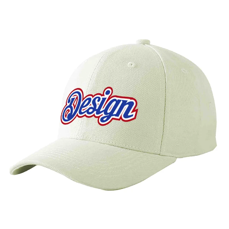 How to prevent a baseball cap from losing shapeCustom Cream Royal-White Curved Eaves Sport Design Baseball Cap