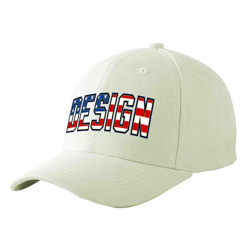 How to choose the right baseball cap styleCustom Cream Vintage USA Flag-Gold Curved Eaves Sport Design Baseball Cap