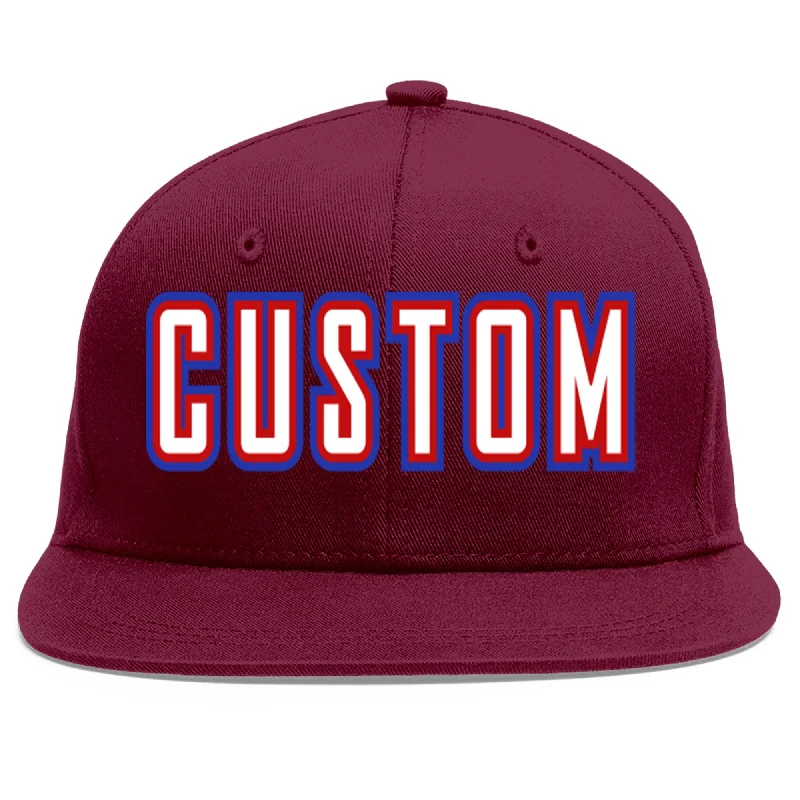 How to choose the right baseball cap colorCustom Crimson White-Red Flat Eaves Sport Baseball Cap