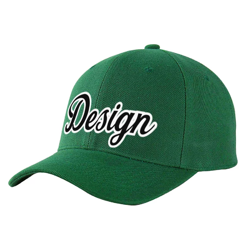 Baseball cap maintenance toolsCustom Green Black-White Curved Eaves Sport Design Baseball Cap