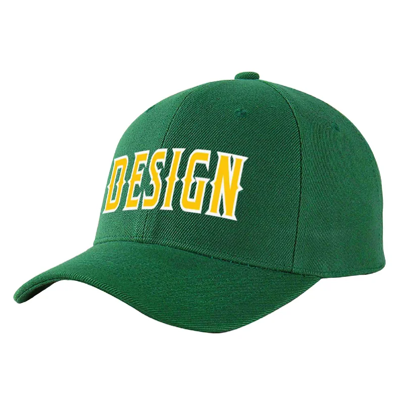 How to store a baseball capCustom Green Gold-White Curved Eaves Sport Design Baseball Cap