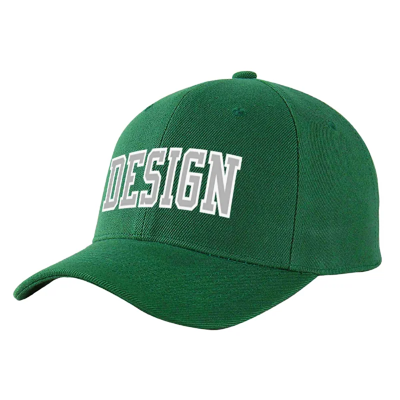 How to choose a baseball capCustom Green Gray-White Curved Eaves Sport Design Baseball Cap