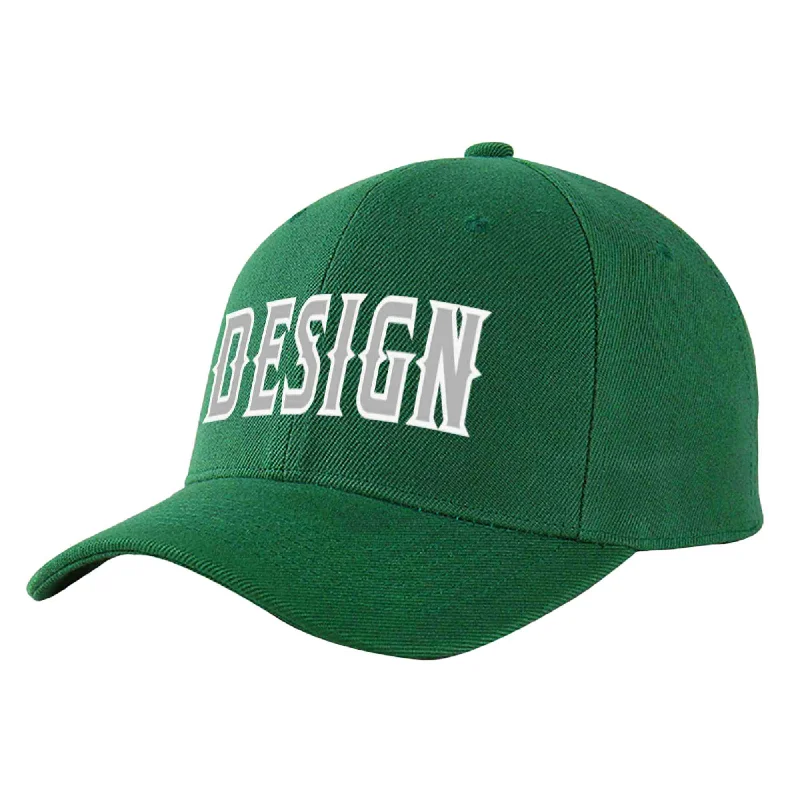 How to adjust a baseball cap fitCustom Green Gray-White Curved Eaves Sport Design Baseball Cap