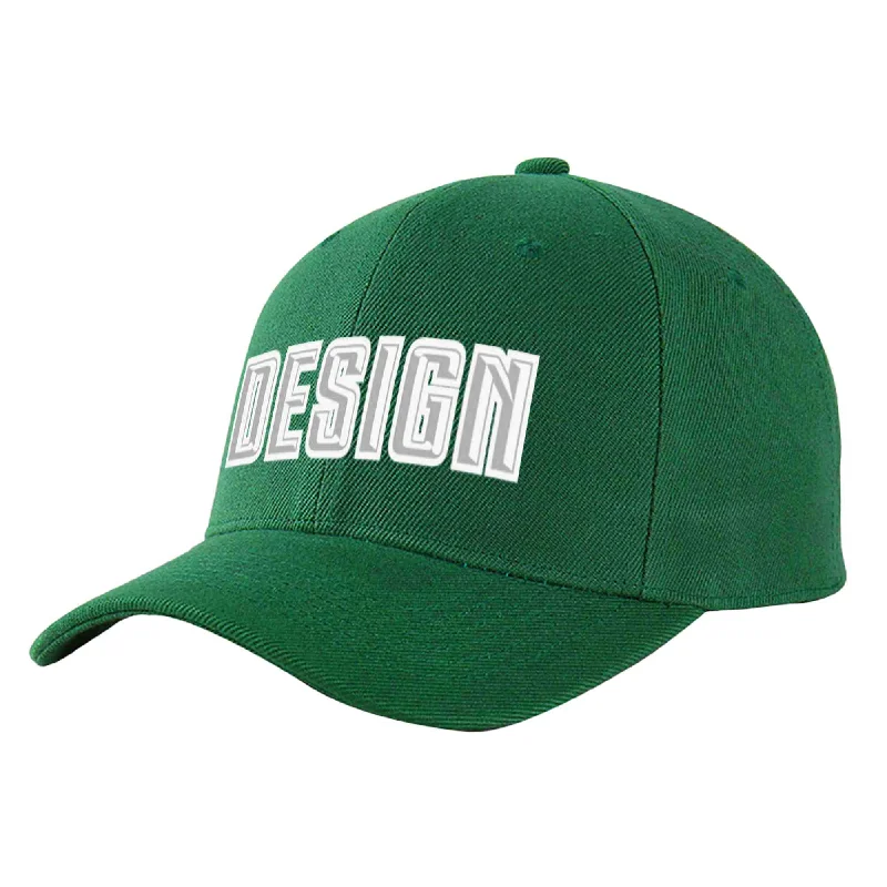 How to clean a baseball capCustom Green Gray-White Curved Eaves Sport Design Baseball Cap