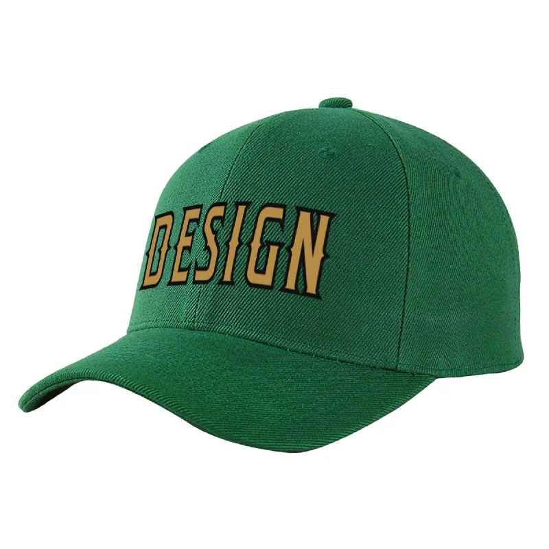 How to choose the right baseball cap styleCustom Green Old Gold-Black Curved Eaves Sport Design Baseball Cap