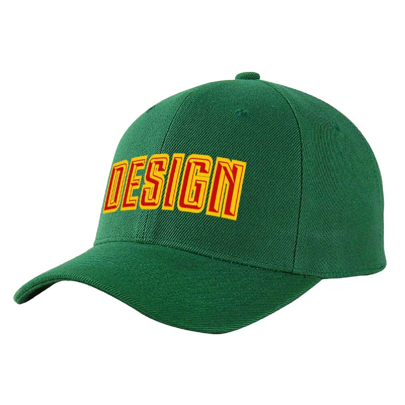 How to choose a baseball capCustom Green Red-Yellow Curved Eaves Sport Design Baseball Cap